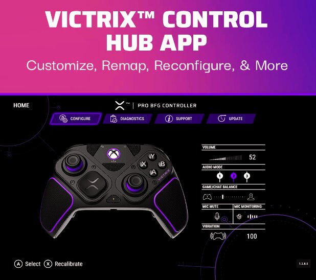 The PDP Victrix Pro wireless gaming controller customization